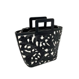 Artisan Medium Tooled Black Inlay Tote
