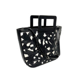 Artisan Medium Tooled Black Inlay Tote