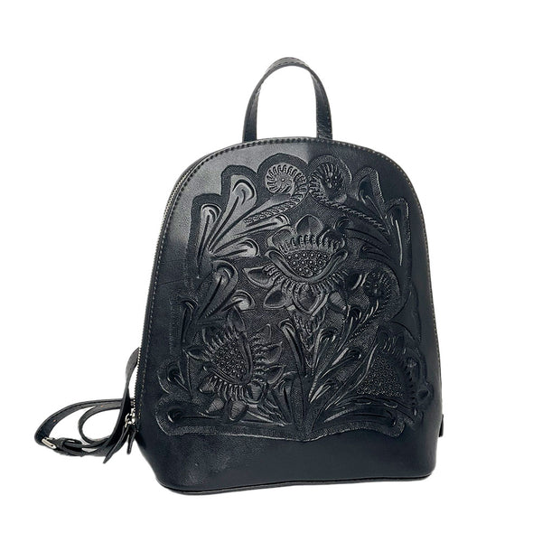 Artisan Black genuine Leather backpack